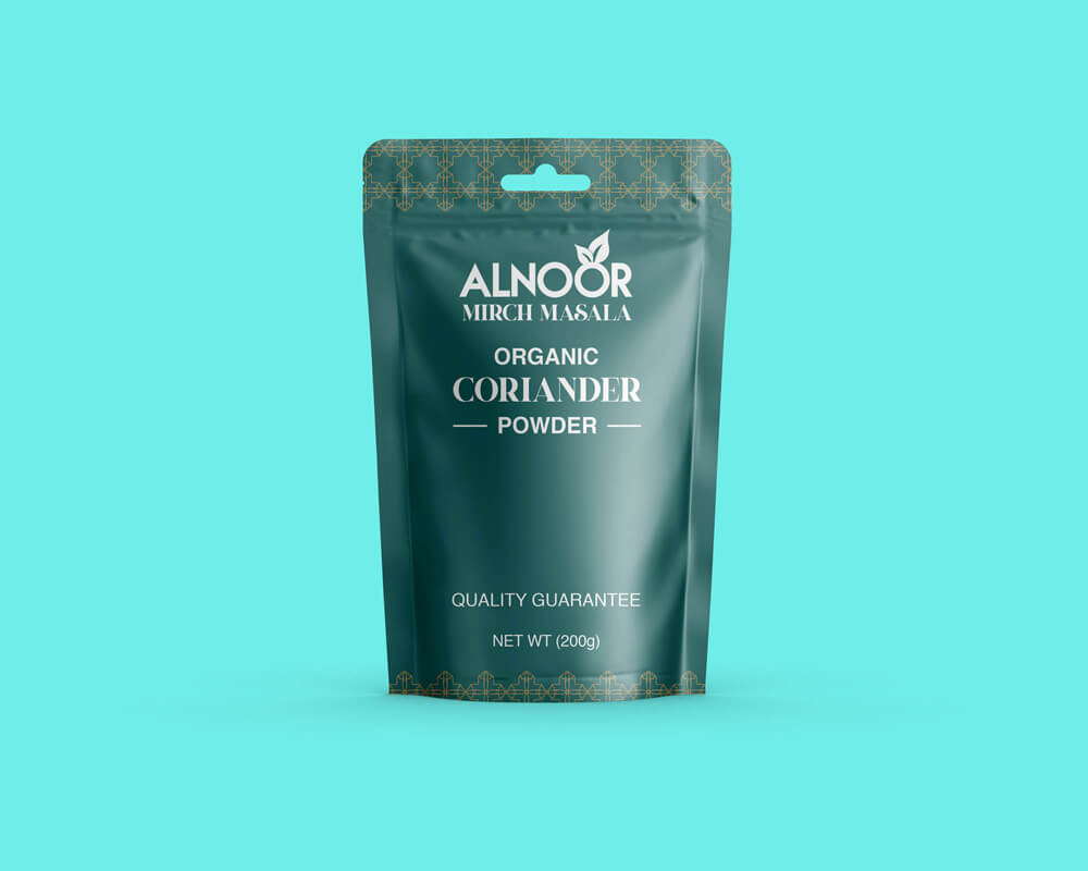 Alnoor Coriander Powder Packaging Front