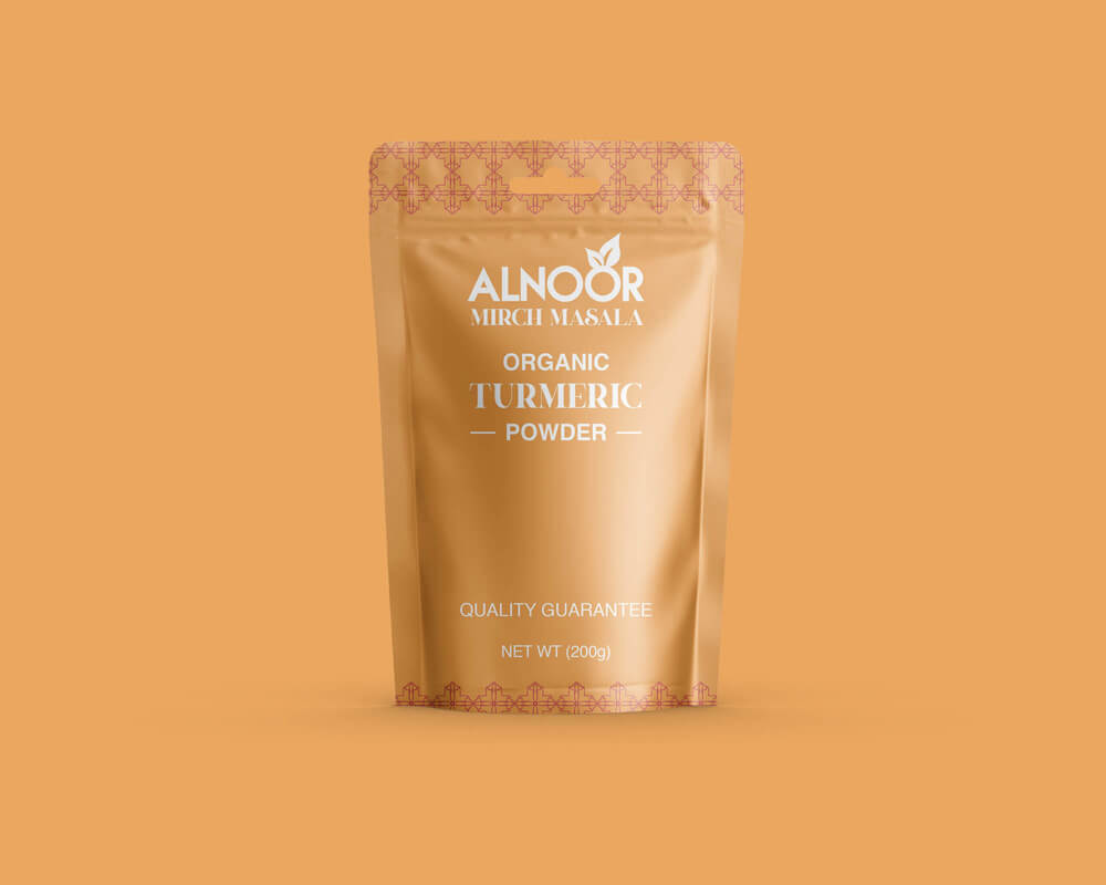Alnoor Turmeric Powder Packaging Front