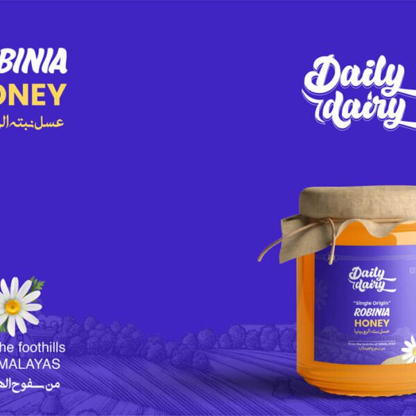 Daily Dairy Robinia Honey label