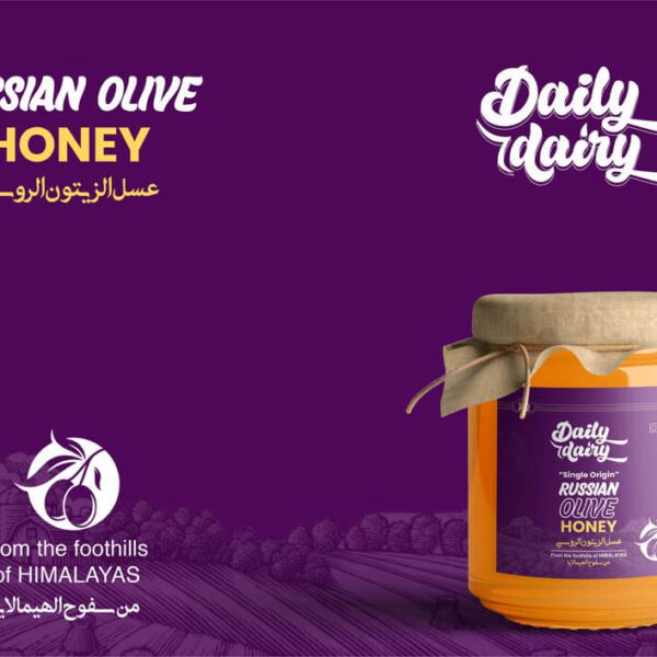Daily Dairy Russian Olive Honey label