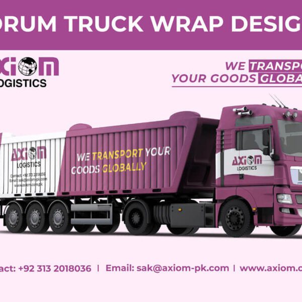 Drum Truck Wrap Design