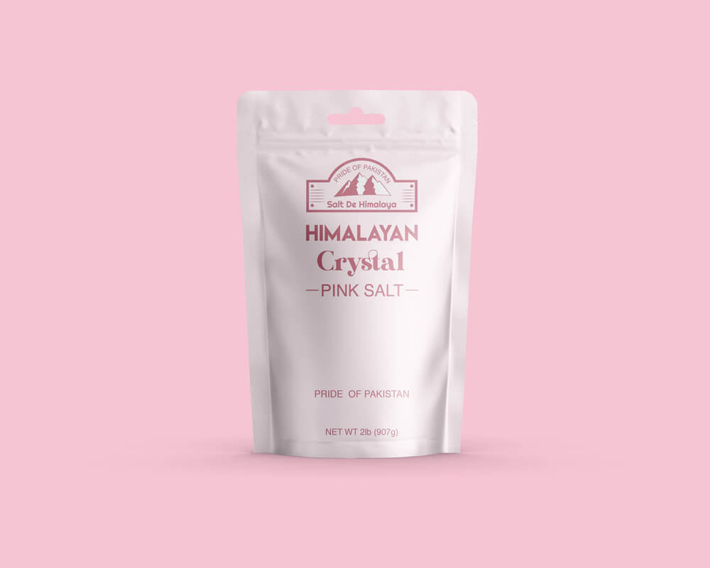 Himalyan Crystal Pink Salt Packaging Front