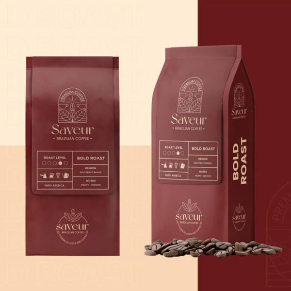 Saveur Coffee Bold Roast Packaging