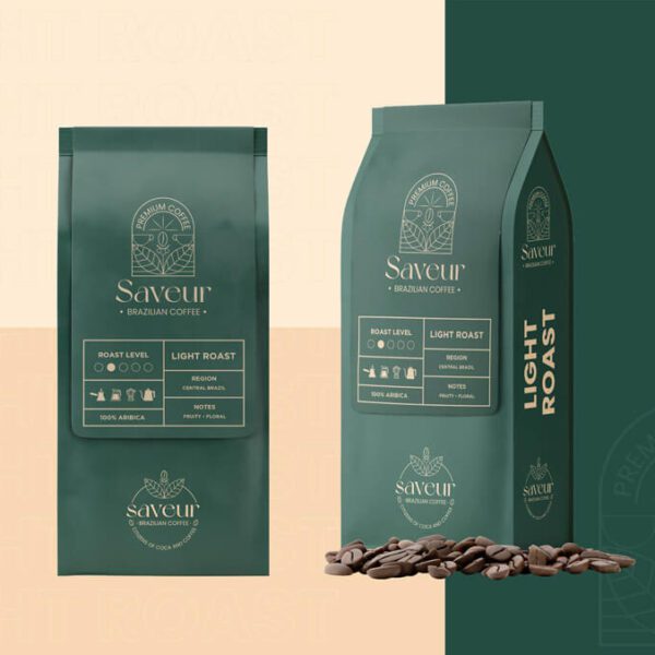 Saveur Coffee Light Roast Packaging