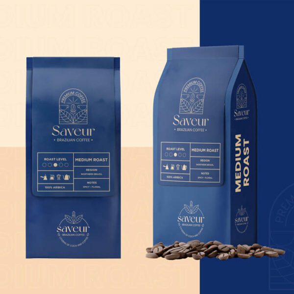 Saveur Coffee Medium Roast Packaging